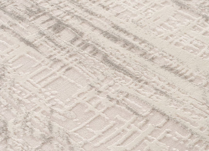 Carmel Cream-Grey Abstract Rug | 6030