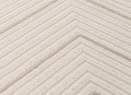 Carmel Cream-Beige Geometric Rug | 6040