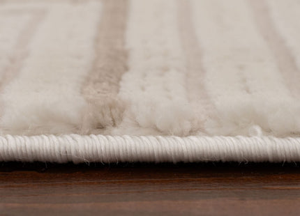 Carmel Cream-Beige Geometric Rug | 6040