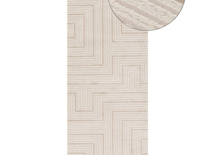 Carmel Cream-Beige Geometric Rug | 6040
