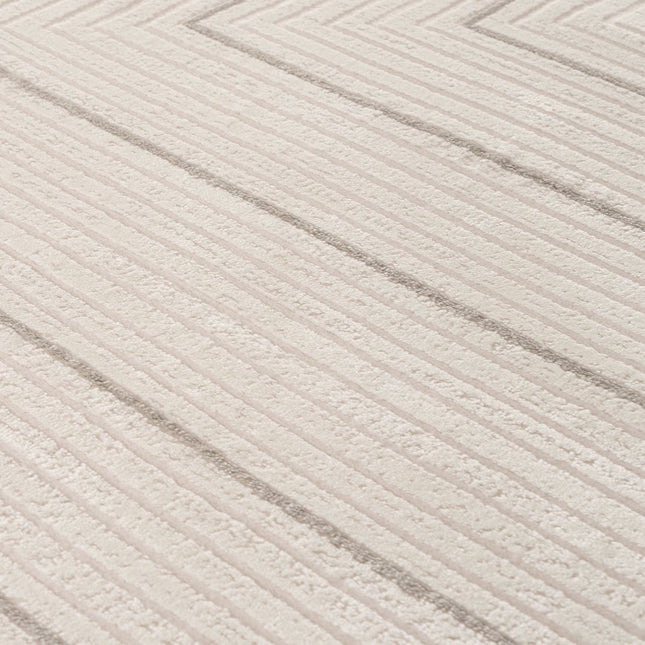 Carmel Cream-Grey Geometric Rug | 6040