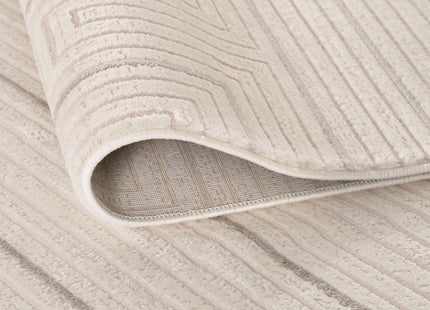Carmel Cream-Grey Geometric Rug | 6040
