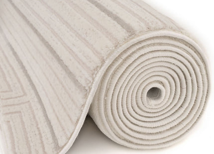 Carmel Cream-Grey Geometric Rug | 6040