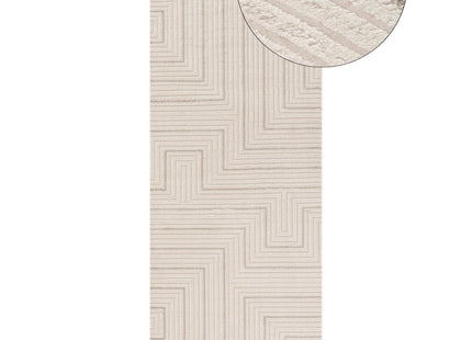 Carmel Cream-Grey Geometric Rug | 6040