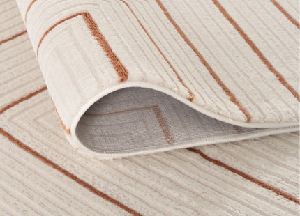 Carmel Cream-Terra Geometric Rug | 6040