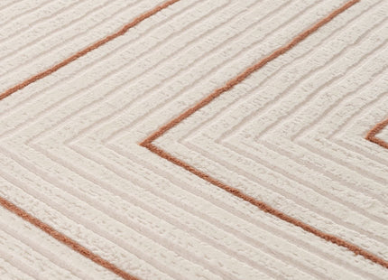 Carmel Cream-Terra Geometric Rug | 6040
