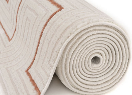 Carmel Cream-Terra Geometric Rug | 6040