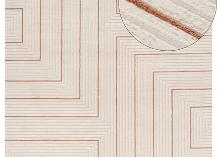 Carmel Cream-Terra Geometric Rug | 6040
