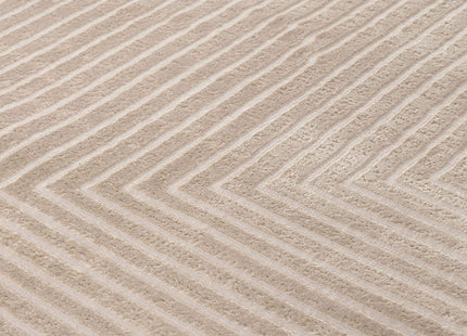Carmel Beige-Cream Geometric Rug | 6050