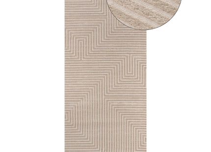 Carmel Beige-Cream Geometric Rug | 6050