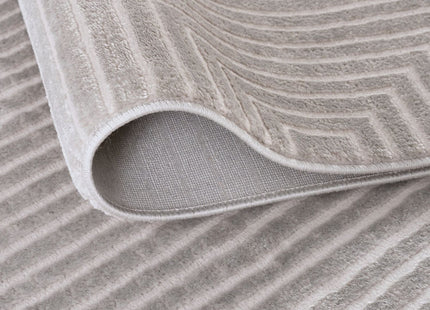 Carmel Grey-Cream Geometric Rug | 6050