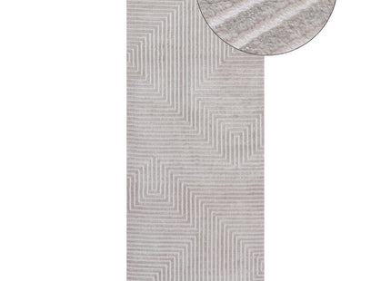 Carmel Grey-Cream Geometric Rug | 6050