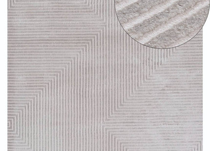 Carmel Grey-Cream Geometric Rug | 6050