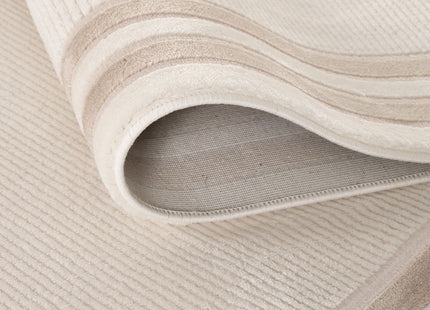 Carmel Cream-Beige Bordered Rug | 6060