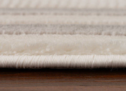Carmel Cream-Grey Bordered Rug | 6060