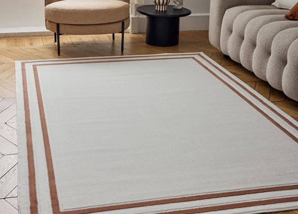 Carmel Cream-Terra Bordered Rug | 6060