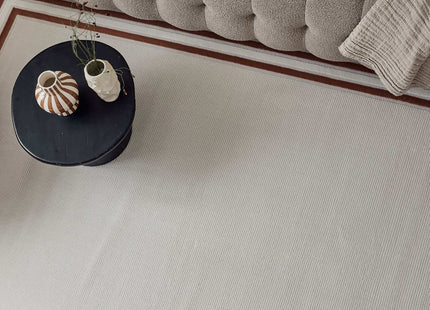 Carmel Cream-Terra Bordered Rug | 6060