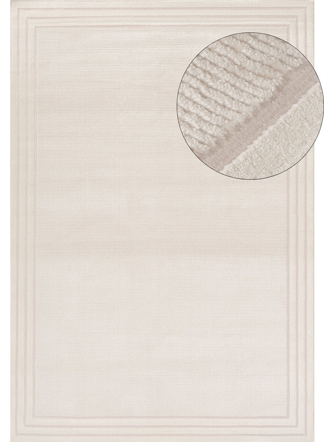 Carmel Cream Bordered Rug | 6060