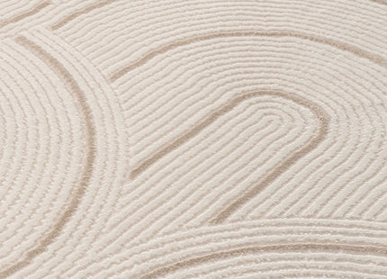 Carmel Cream-Beige Geometric Rug | 6070