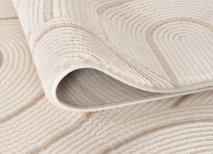 Carmel Cream-Beige Geometric Rug | 6070