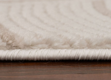Carmel Cream-Beige Geometric Rug | 6070