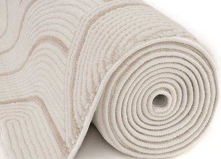 Carmel Cream-Beige Geometric Rug | 6070