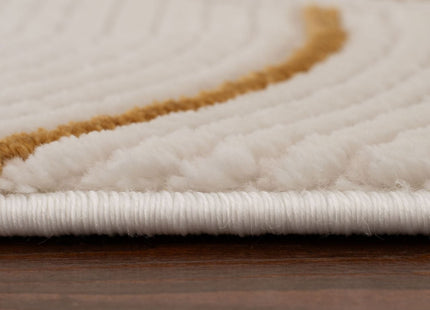 Carmel Cream-Gold Geometric Rug | 6070