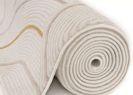 Carmel Cream-Gold Geometric Rug | 6070