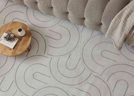 Carmel Cream-Grey Geometric Rug | 6070