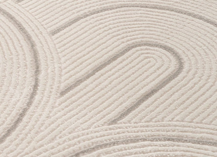Carmel Cream-Grey Geometric Rug | 6070