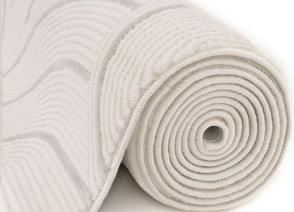 Carmel Cream-Grey Geometric Rug | 6070