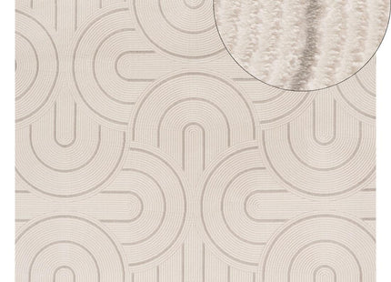 Carmel Cream-Grey Geometric Rug | 6070