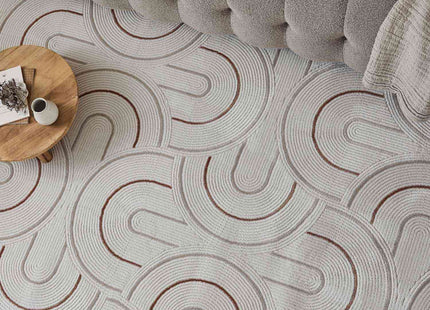 Carmel Cream-Terra Geometric Rug | 6070