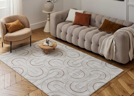Carmel Cream-Terra Geometric Rug | 6070