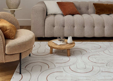 Carmel Cream-Terra Geometric Rug | 6070