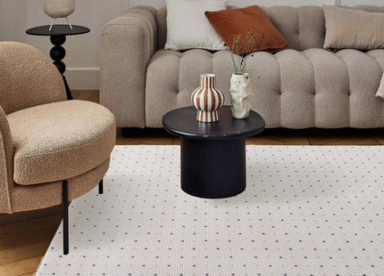 Carmel Cream-Blue Dots Rug | 6080