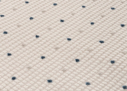 Carmel Cream-Blue Dots Rug | 6080