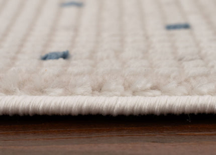 Carmel Cream-Blue Dots Rug | 6080