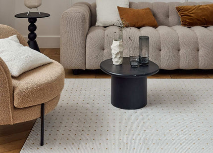 Carmel Cream-Gold Dots Rug | 6080