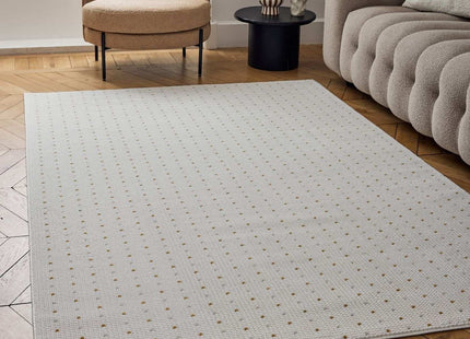 Carmel Cream-Gold Dots Rug | 6080