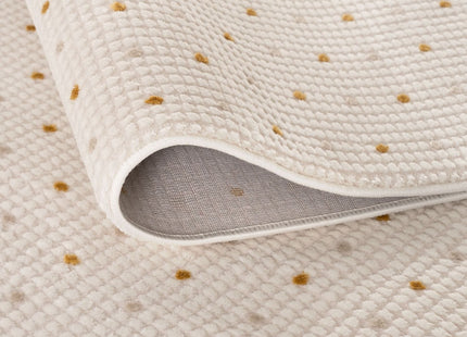 Carmel Cream-Gold Dots Rug | 6080