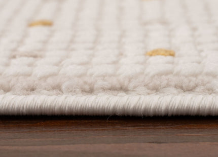 Carmel Cream-Gold Dots Rug | 6080