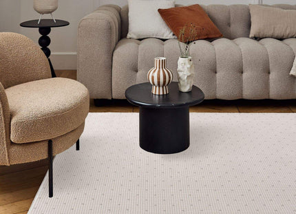 Carmel Cream-Grey Dots Rug | 6080