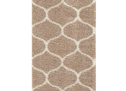Moroccan Beige Shaggy Rug | 620
