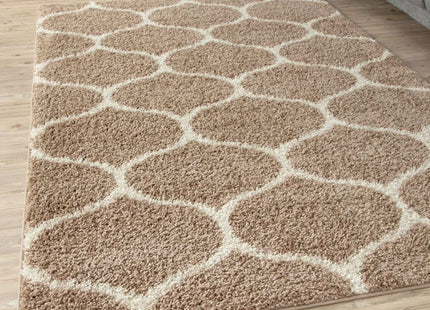 Moroccan Beige Shaggy Rug | 620