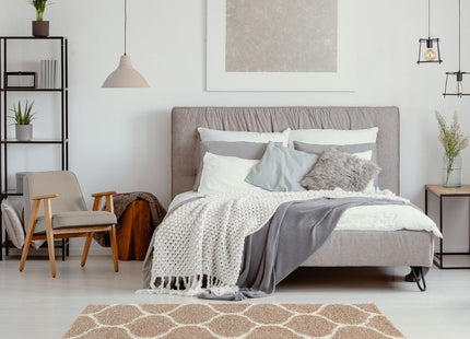 Moroccan Beige Shaggy Rug | 620