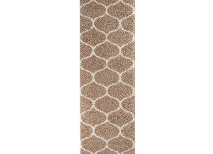 Moroccan Beige Shaggy Rug | 620