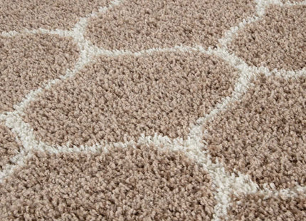 Moroccan Beige Shaggy Rug | 620