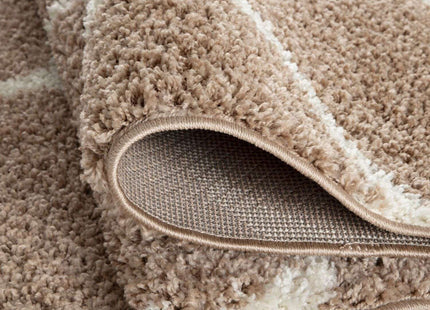 Moroccan Beige Shaggy Rug | 620