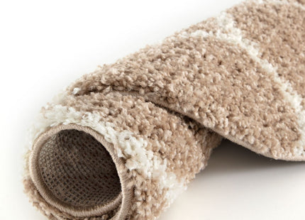 Moroccan Beige Shaggy Rug | 620